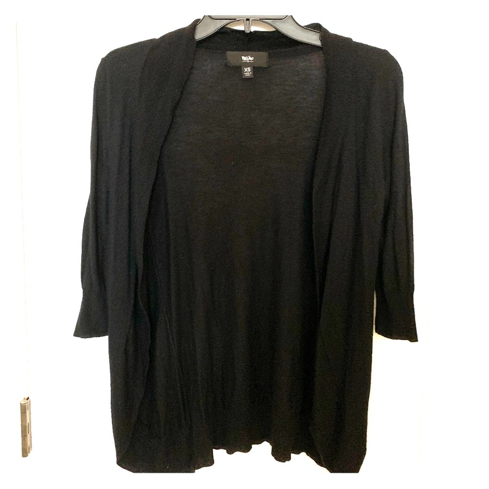 Black crop sweater
